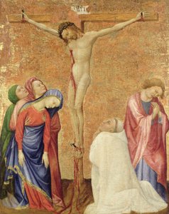 Calvario con un monje cartujo, 1389-95